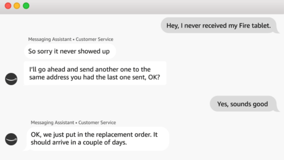 チャットボットを使用して Amazon の返品を迅速化する