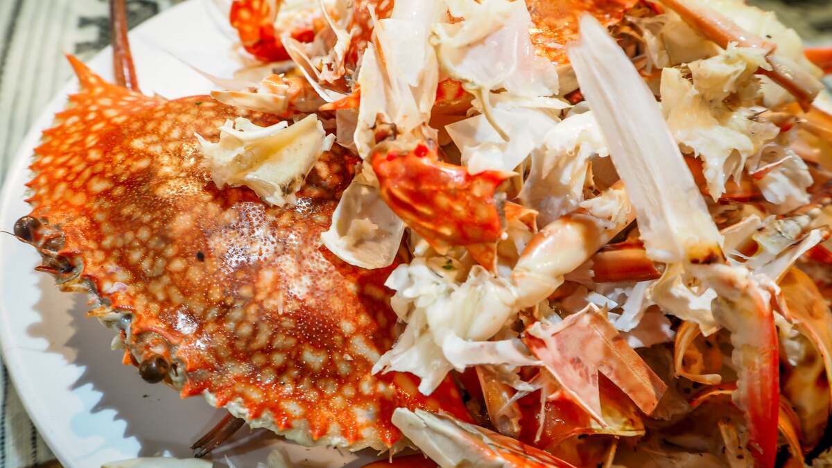 ソースのベースを作るために甲殻類の殻を保存します