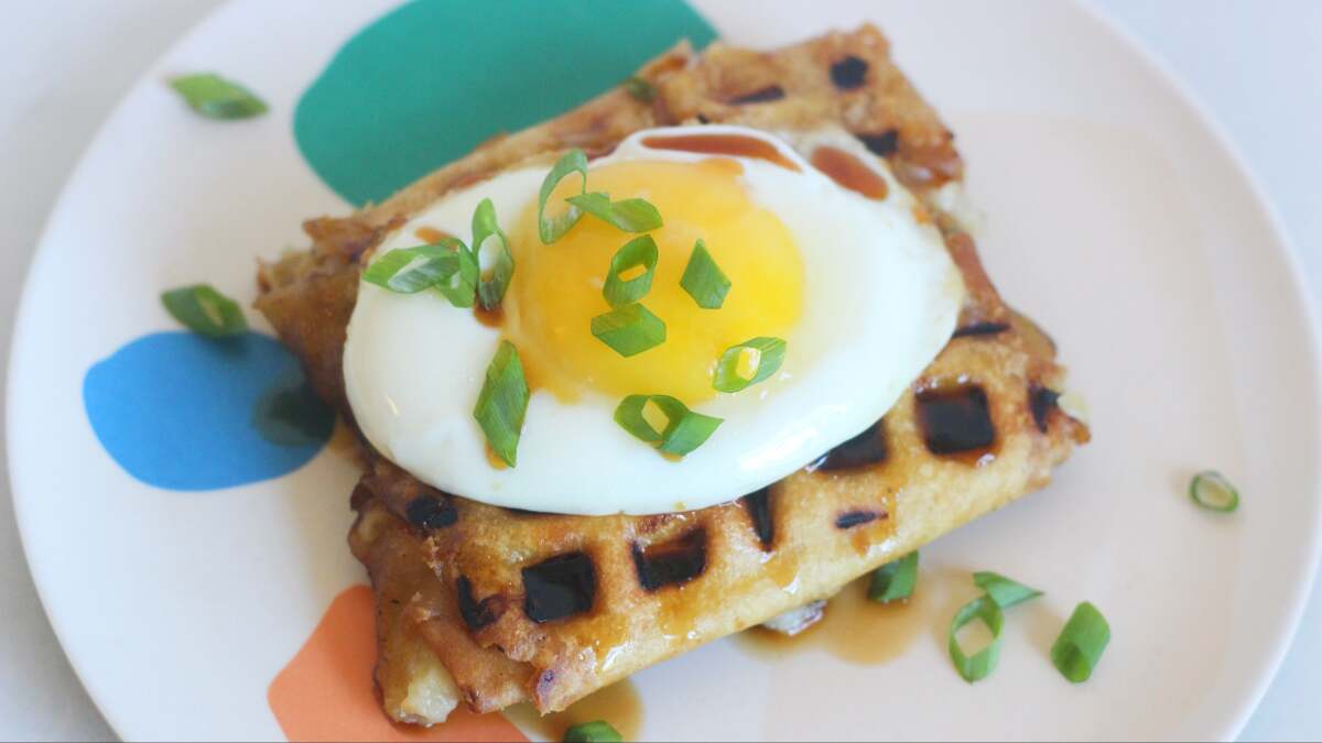 朝食にエッグロールをワッフルしてみませんか？