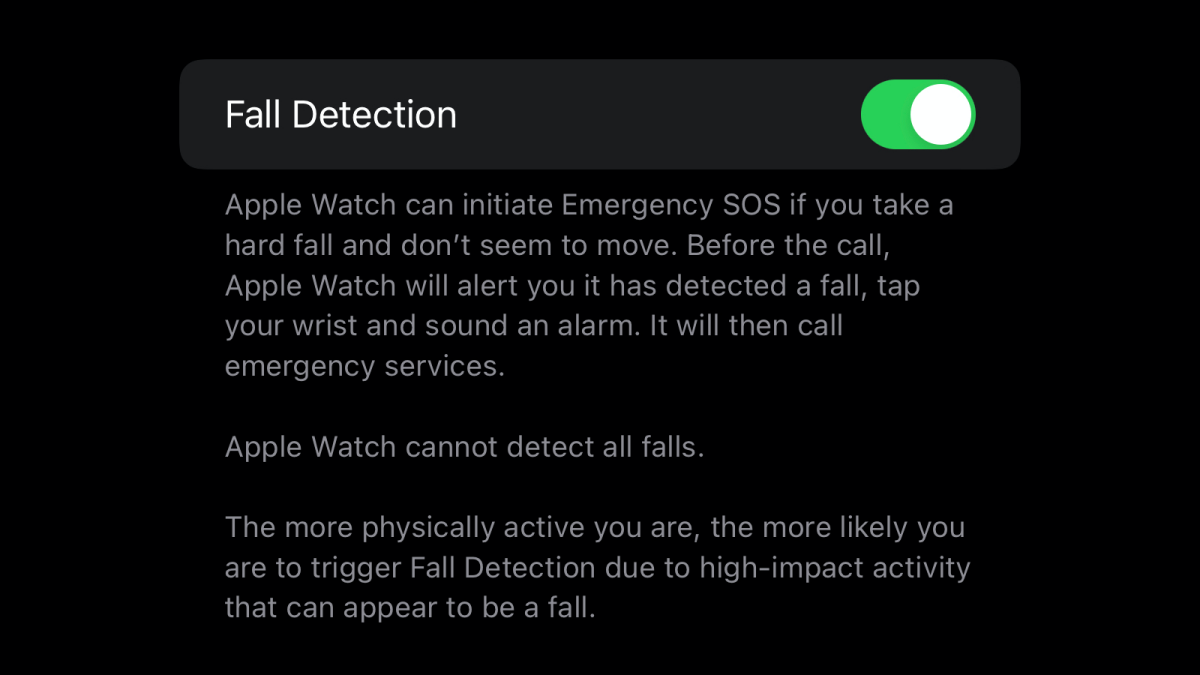 たとえ若くても Apple Watch の落下防止機能を有効にしておくべき理由