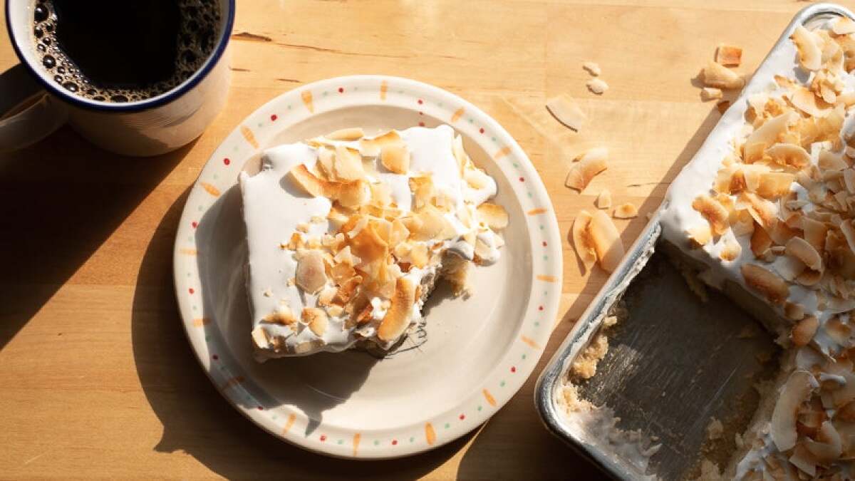 このココナッツ トレス レチェ ケーキはビーガンで素晴らしいです
