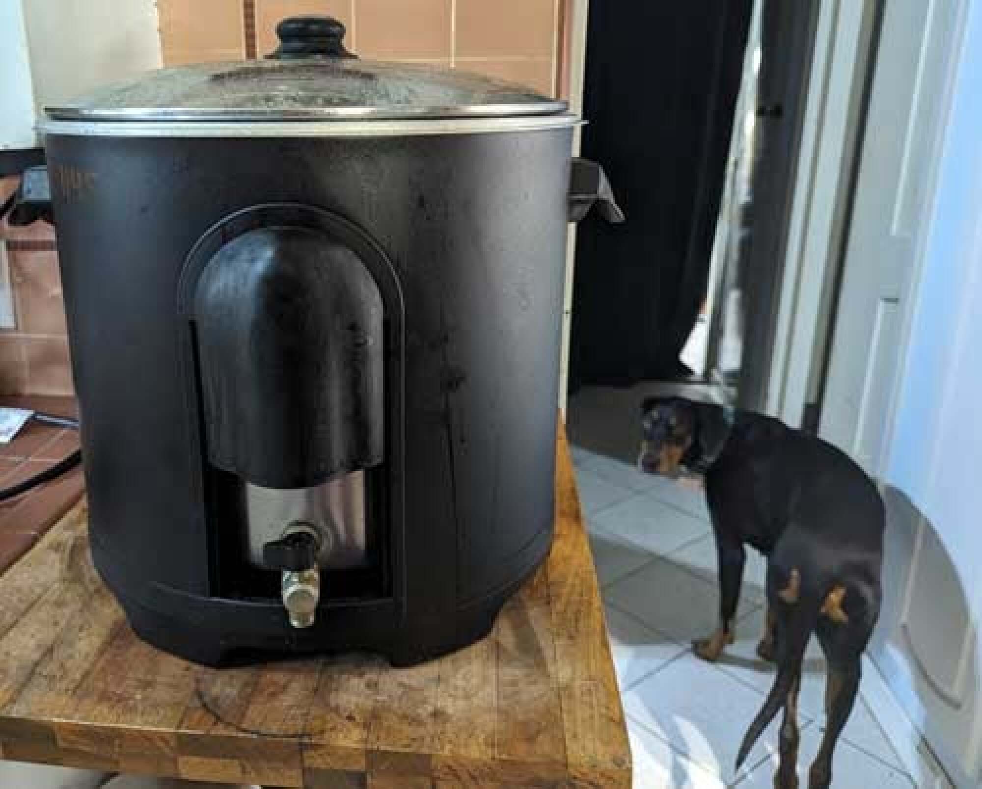 image of large turkey deep fat fryer