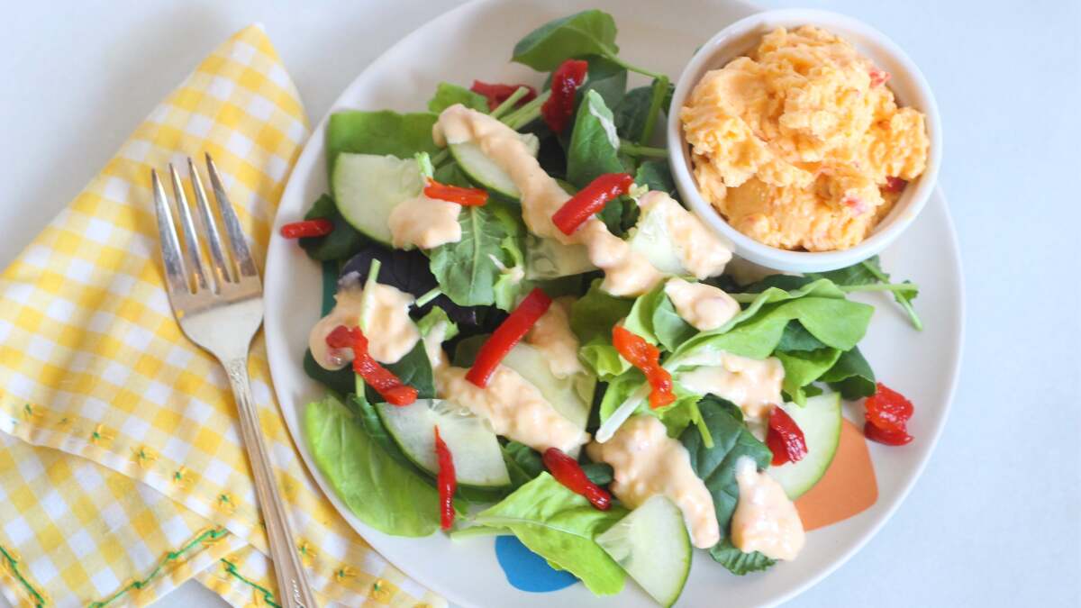 ピメントチーズをサラダドレッシングに変える方法
