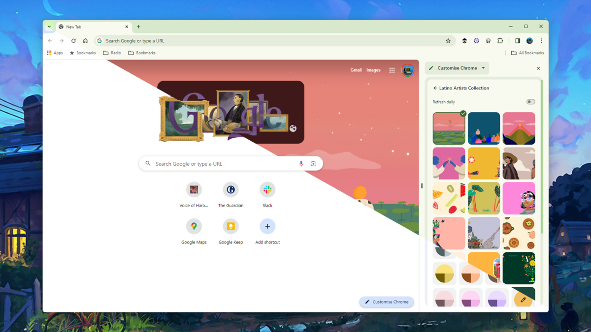 テーマと色を使用して Google Chrome をカスタマイズする方法