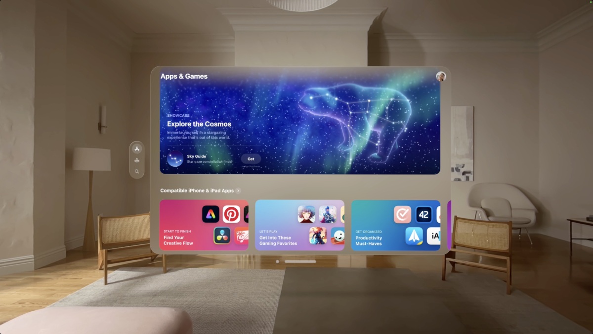 Vision Pro には、発売時に 600 以上のアプリが設計されています