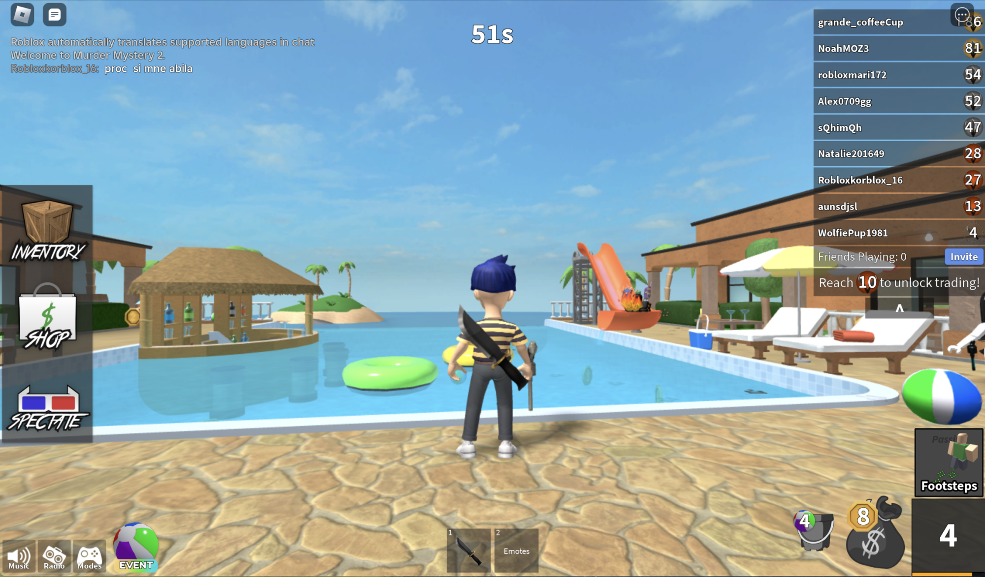 A screenshot of Murder Mystery 2