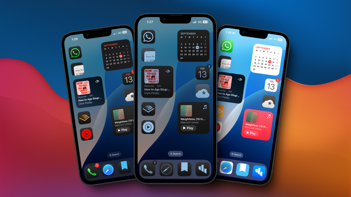 iOS 18 でアプリのアイコンとウィジェットを移動、サイズ変更、色付けする方法