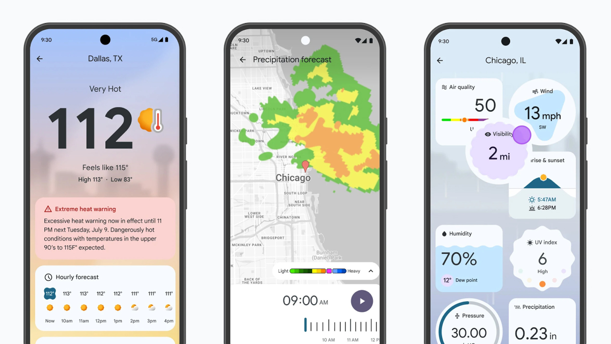 Google の新しい Pixel 天気アプリを最大限に活用する方法