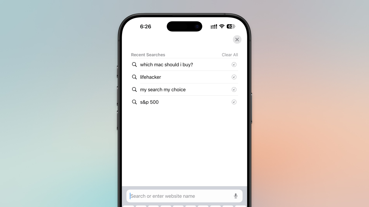 この新しい設定は、iPhoneで最近のSafari検索を隠しています