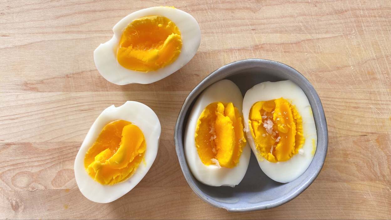 “Hard boiled” eggs