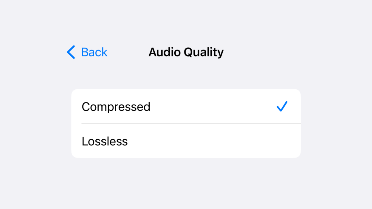 Record in higher quality using Lossless Audio