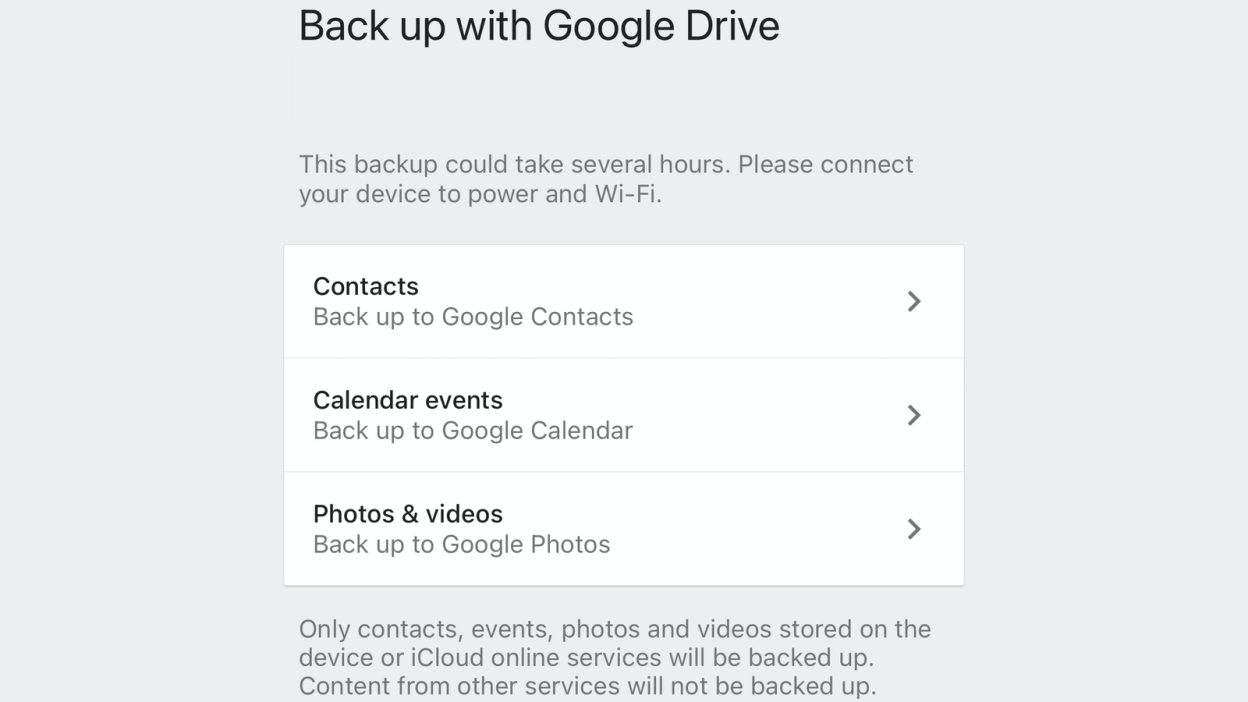 Use Google Drive to back up your phone and laptop