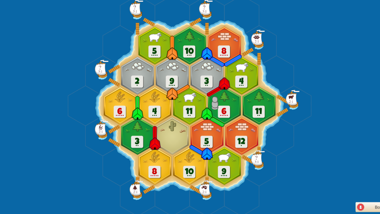 Settlers of Catan (via Colonist)