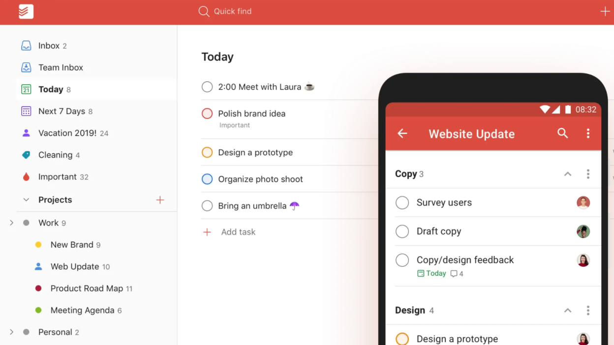 Task management: Todoist