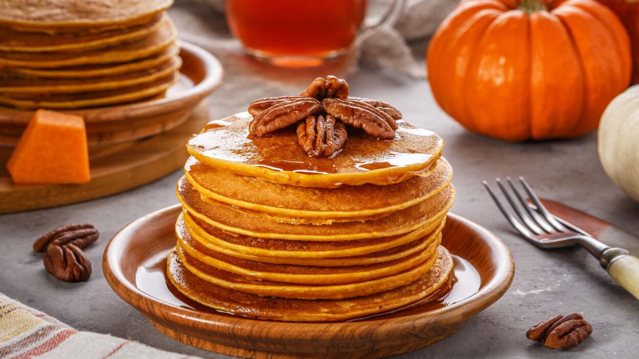 Make pumpkin pancakes