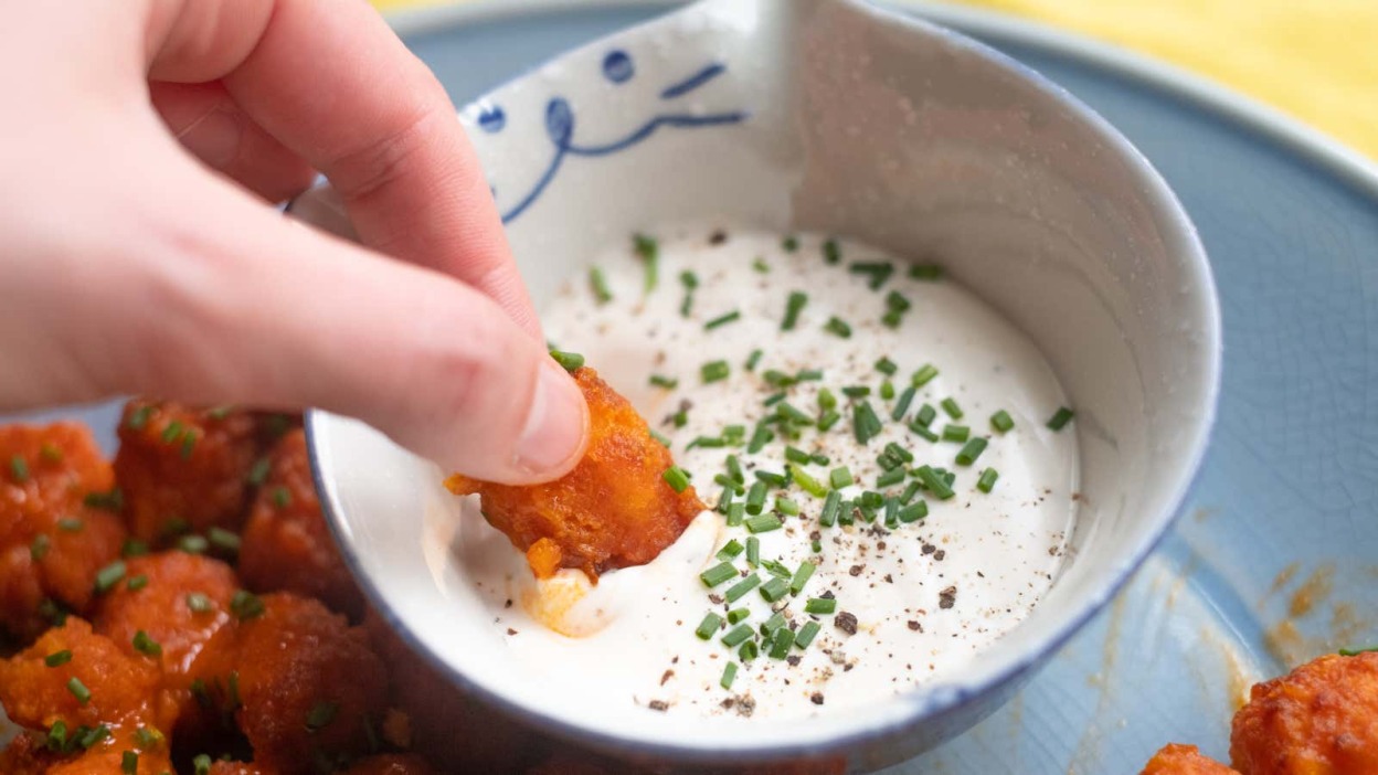 Make the best vegan wing, which is a tater tot