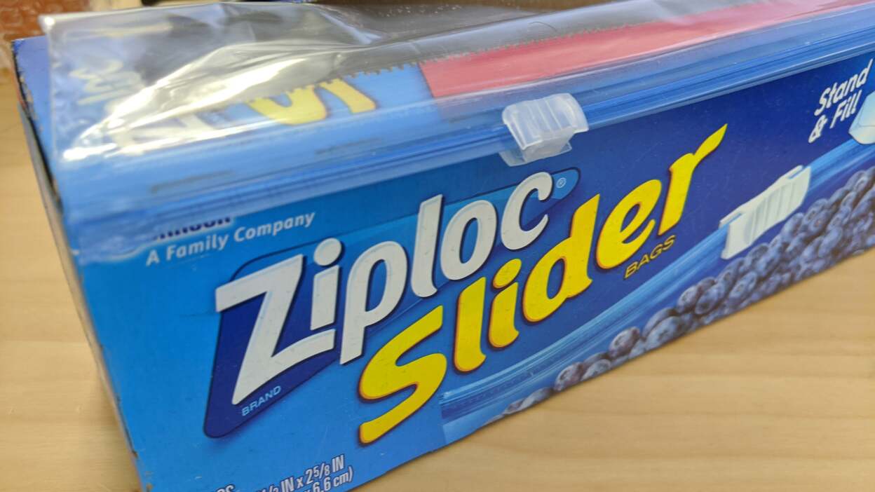 Ziploc slider bags so you don’t lose your stuff