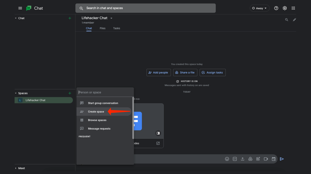 Learn the difference between Spaces and DMs