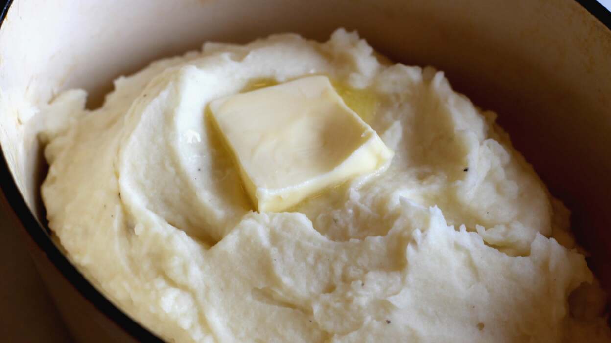 Make your mashed potatoes with store-bought onion dip